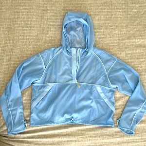 Outdoor Voices - blue pullover windbreaker
